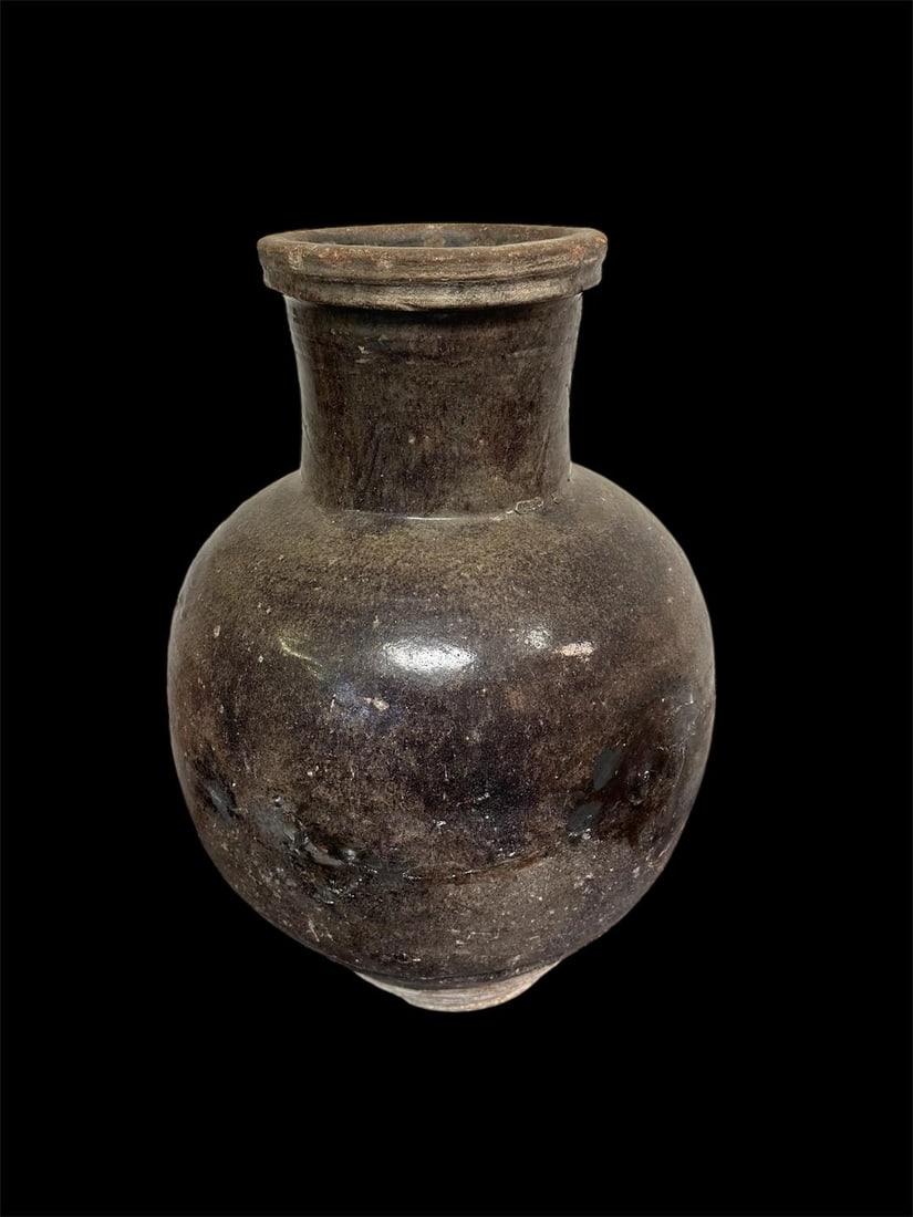 Islamic Persian Kashan Large Ceramic Jar c.13th-14th century. Size 23 inches high (1 of 4)