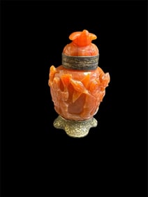 19th century Chinese Agate Cigar Lighter.