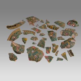 Lot of 30+ Ancient Roman Mosaic Millefiori Glass Fragments c.1st-2nd century AD.