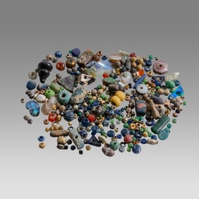Large Lot of Ancient Roman Glass Beads c.1st-2nd century AD.