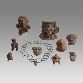 Colima, Jalisco and Squatting Figures Ca. 100 B.C. - 250 A.D. (9)