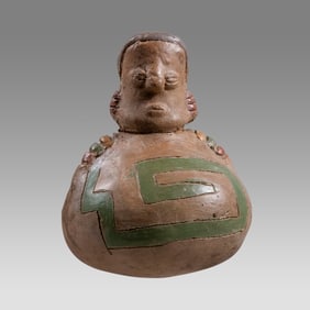 Nayarit Style Pottery Figural Vessel.