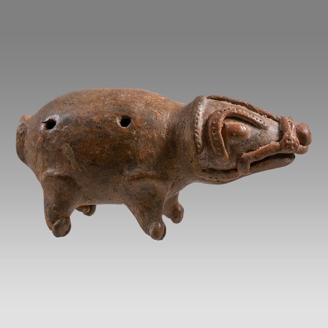 Costa Rican Pottery Tapir Ca. 800 - 1200 A.D., (1 of 3)