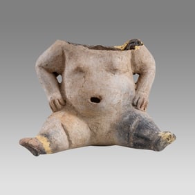 Olmec Pottery Baby missing Head Ca. 1000 B.C., Las Bocas Type.