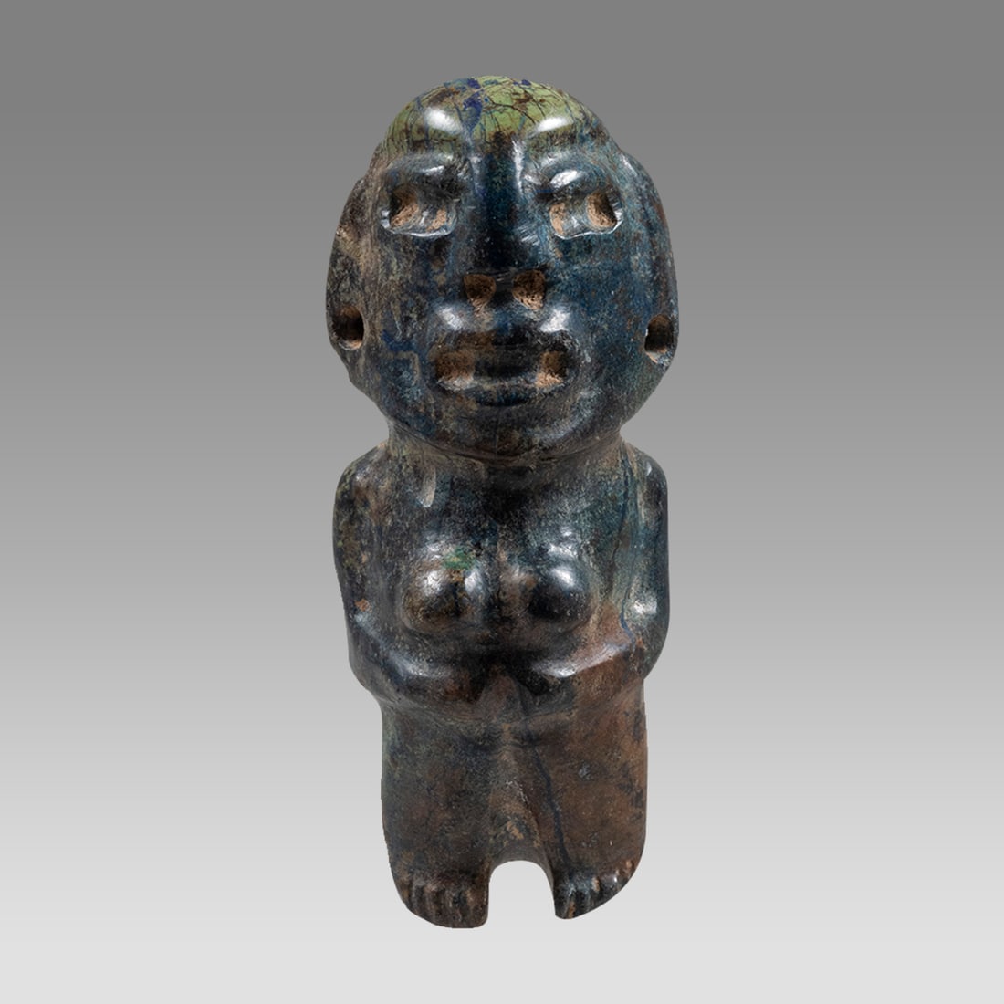 Olmecoid Small Stone Figure. (1 of 3)