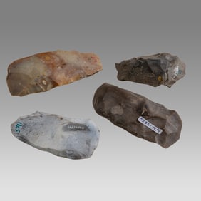 Scandinavian Mesolithic Stone Tools (4) Ca. 9000 - 4500 B.C.