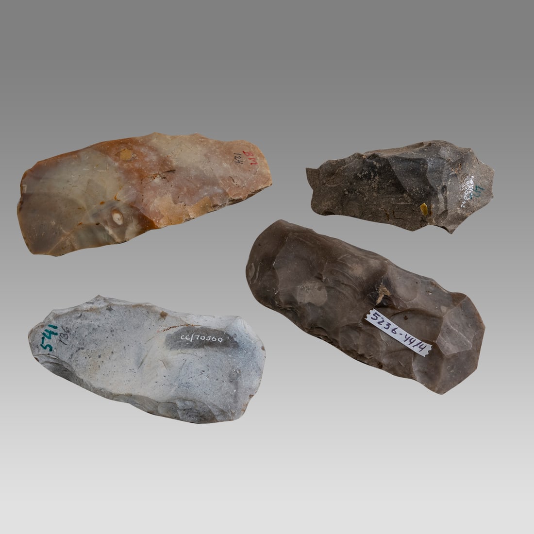 Scandinavian Mesolithic Stone Tools (4) Ca. 9000 - 4500 B.C. (1 of 2)