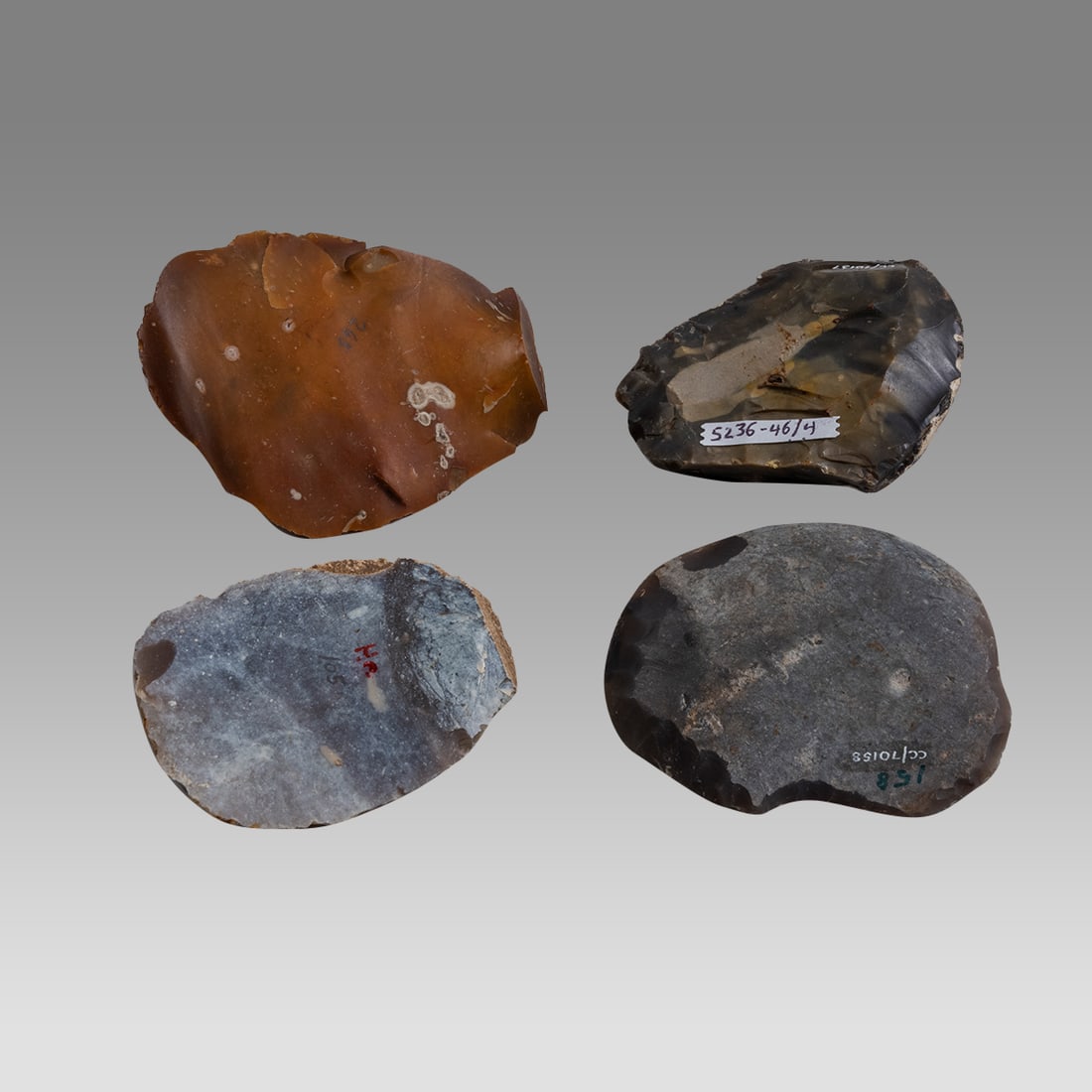 Scandinavian Mesolithic Stone Tools (4) Ca. 9000 - 4500 B.C. (1 of 2)