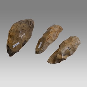 Scandinavian Mesolithic Stone Tools (3) Ca. 9000 - 4500 B.C.