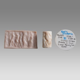 Ancient Mesopotamian, Marble Cylinder Seal c.2750 BC.