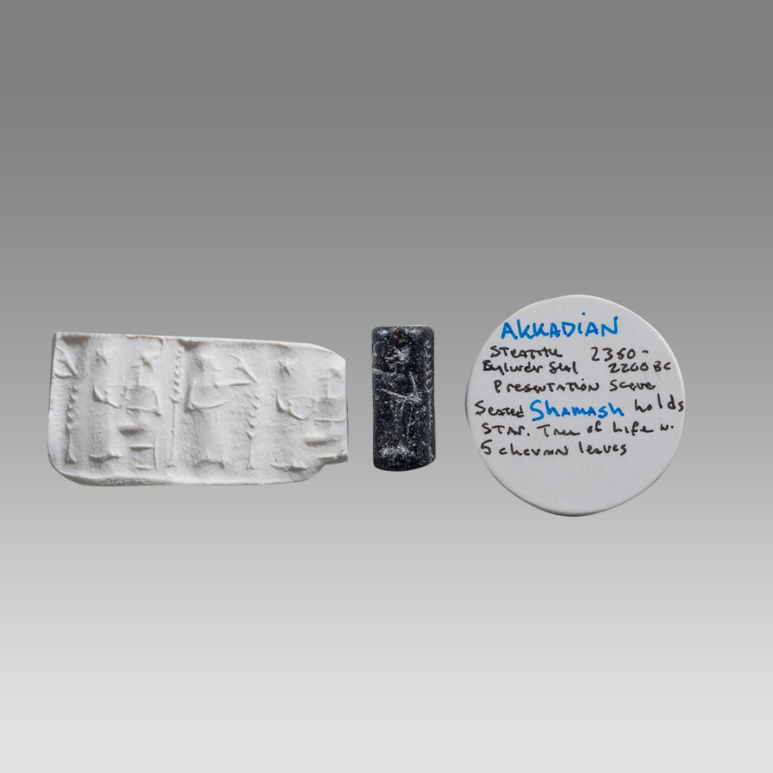 Ancient Mesopotamian, Stone Cylinder Seal c.2360 BC. (1 of 1)