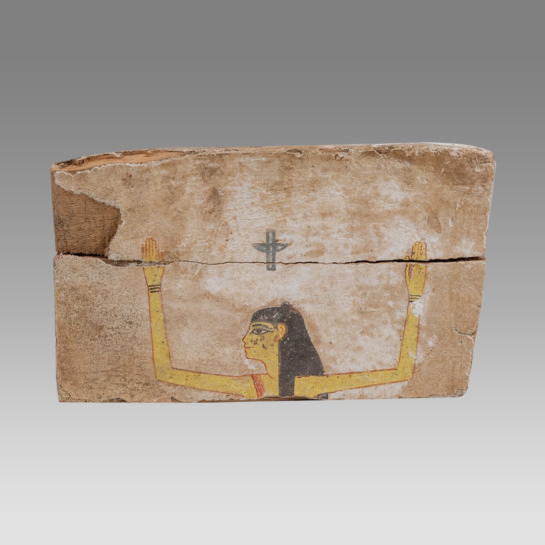 Ancient Egyptian Wooden Panel Ptolemaic, III-I Century BC. (1 of 2)