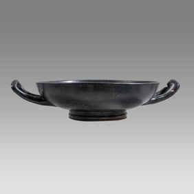 Ancient Apulian Blackware Kylix c.350 BC.