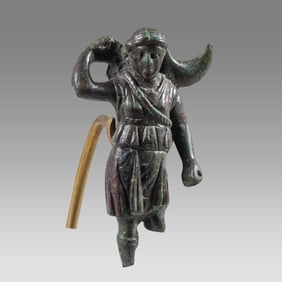 Ancient Roman Bronze Statuette Of Diana Lucifera c.1st-3rd century AD.