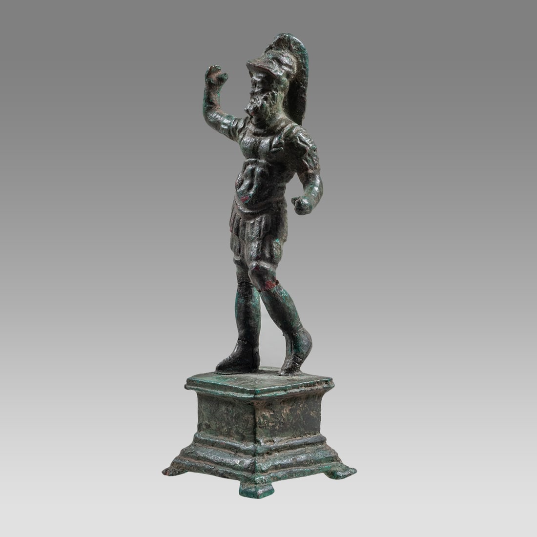Ancient Roman Bronze Statuette Of Warrior c.1st-2nd century AD. (1 of 4)