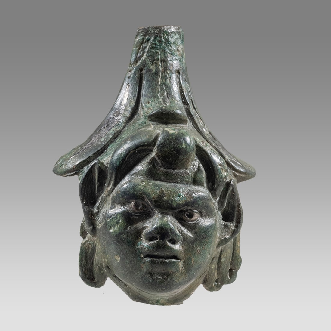 Ancient Roman Bronze Head Of Styr c.2nd-4th century AD. (1 of 3)