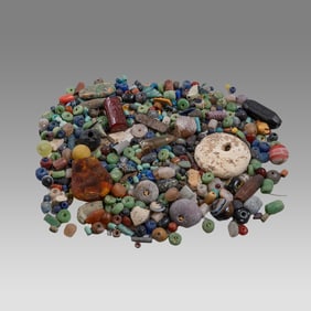 Large Lot of Ancient Roman Glass Loose Beads c.1st-4th century AD.