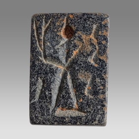 Ancient Mesopotamian Four sided Stone Seal.600 BC.