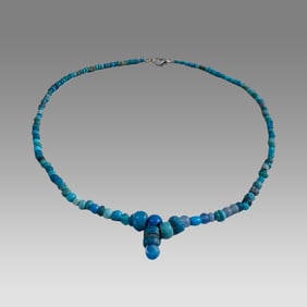 Ancient Roman Glass Bead Necklace c.200 AD.