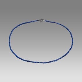 Ancient Roman Lapis Lazuli Bead Necklace c.2nd-3rd cent AD.