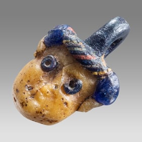 Ancient Phoenician Head bead c.5th century BC.