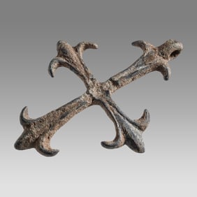 Ancient Byzantine Bronze Cross c.6th-8th century AD.