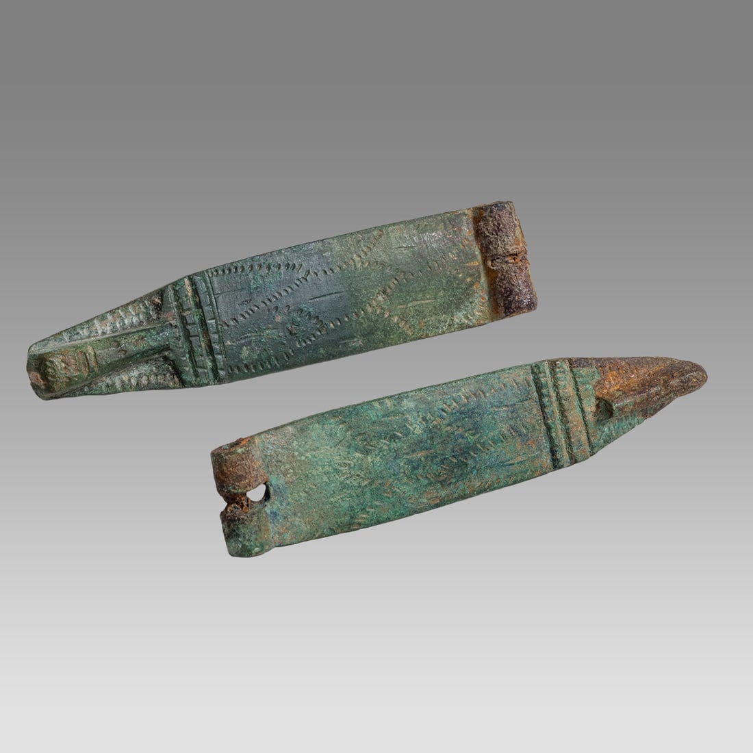 Lot of 2 Ancient Roman Bronze Locks c.2nd-3rd century AD. (1 of 2)