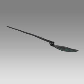 Ancient Roman bronze spoon c.2nd century AD.