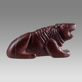 Ancient Near Eastern Jasper stone Lion c.6th century BC.