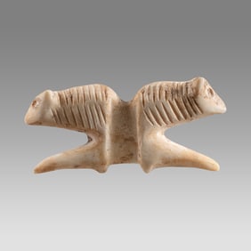 Ancient Near Eastern Double Headed stone Lion c.6th century BC.