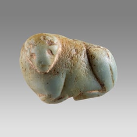 Ancient Near Eastern Marble Idol Head c.1200 BC.