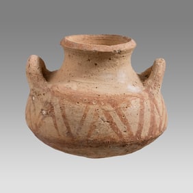 Ancient Holy Land Bronze Age Squat Jar c.2000 BC.