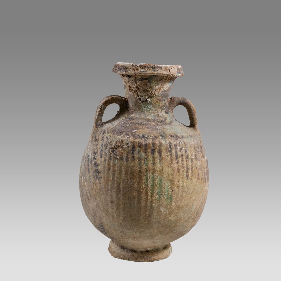 Eastern Roman Ceramic Twin handled Vase c.2nd century AD. (1 of 3)