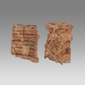 Ancient Egyptian Cartonnage Fragments c.300-30 BC.