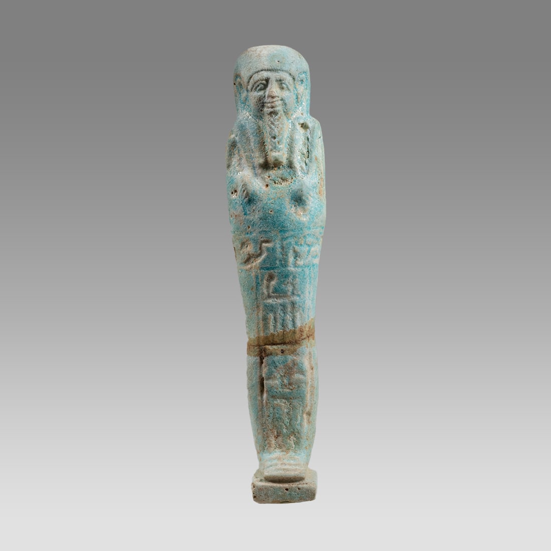 ANCIENT Egyptian Faience Ushabti Late Period, ca. 700-30 B.C. (1 of 3)