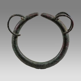 Near Eastern Luristan? Bronze Bracalet with stag heads c.800 BC.