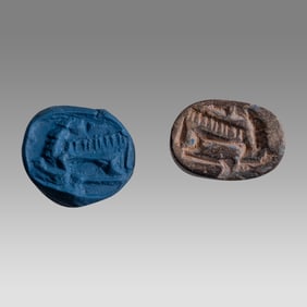 Near Eastern Stone Scaraboid Seal c.650 BC.