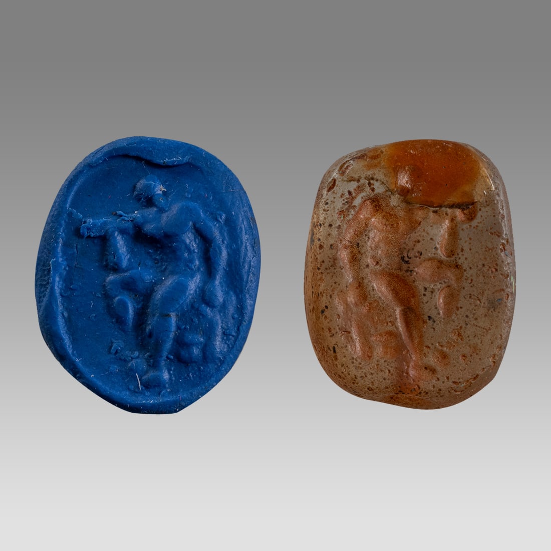 Hellenistic Glass Seal c.300 BC. (1 of 2)