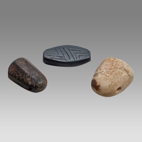 Lot of 3 Near Eastern Stone Seals c.650 BC.