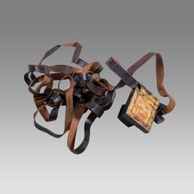 Tefillin or phylactery - Wood and leather -