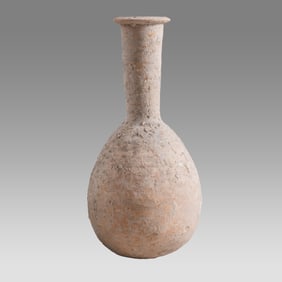 Terra Cotta Bottle - Herodian period - 1st century AD - 7 inches.