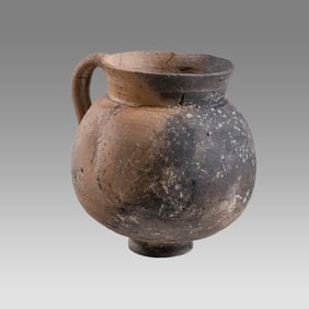 Terra Cotta one handled pot - Roman period - ca. 300 AD