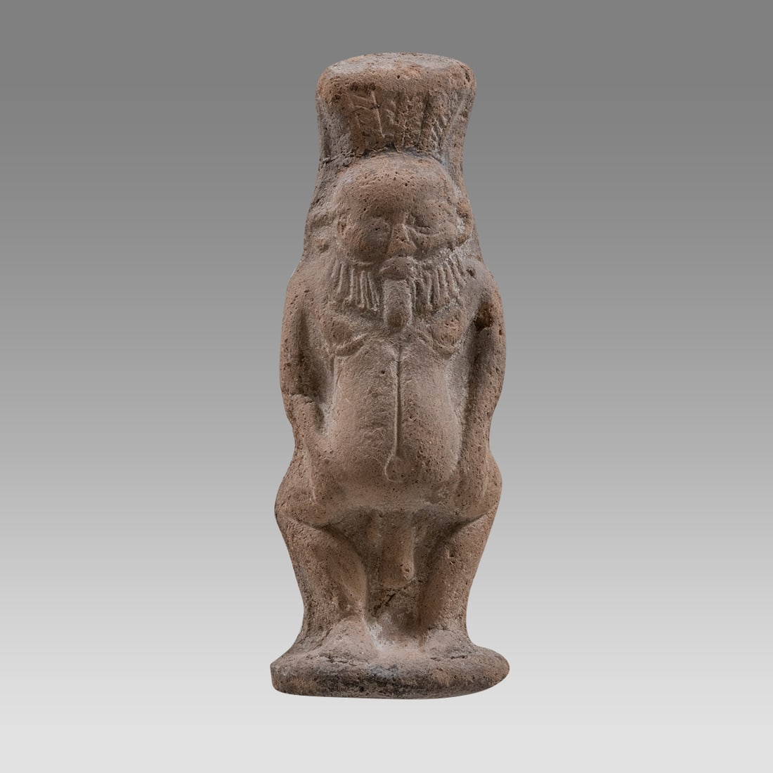 Ancient Roman Egypt Terracotta Bes Figure c.2nd century AD. (1 of 3)