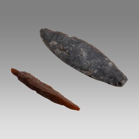 Lot of 2 Ancient Neolithic Stone blades c.6000 BC.