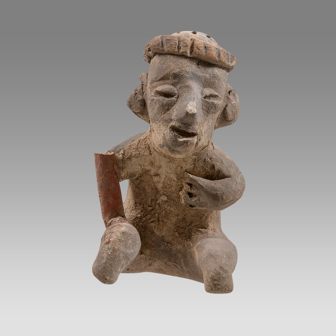 Ancient Nayarit Small Terracotta Figure c.150 BC-100 AD. (1 of 3)