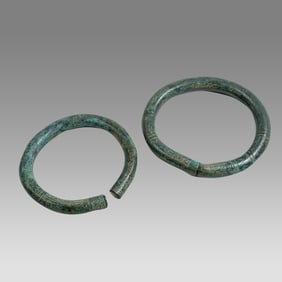 Ancient Luristan Bronze Bracalets c.1000 BC.