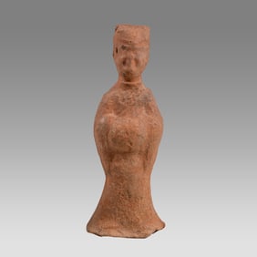 Ancient China, Pottery Figure Of a Lady Han Dynasty c.206-220 AD.