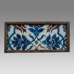 17th-18th century Ottoman Ceramic Tile.