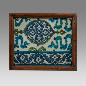 17th-18th century Ottoman Ceramic Tile.
