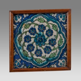 17th century Ottoman, Ceramic Tile.